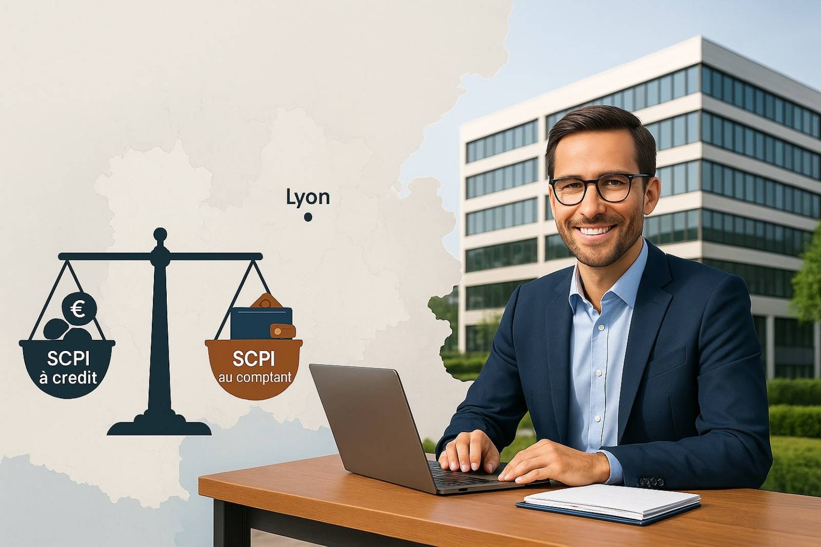 Analyse comparative entre l’investissement en SCPI à crédit et au comptant en Auvergne-Rhône-Alpes
